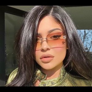 Chanel Pink Gradient Rimless Rhinestone CC 4017-D